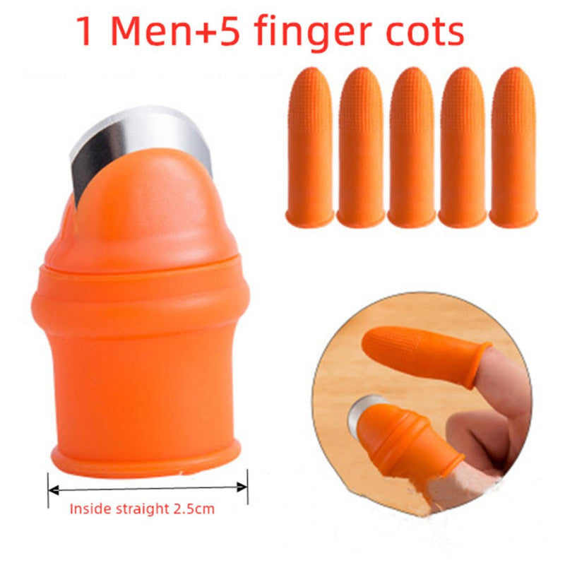 Vegetable Picking Artifact Finger Cots Multifunction Thumb Knife Silicone Picking Vegetables Special for Pepper and Chili