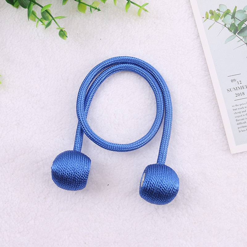 Magnetic Ball Curtain Tiebacks Tie Rope Accessory Rods Accessoires Backs Holdbacks Buckle Clips Hook Holder Home Decor