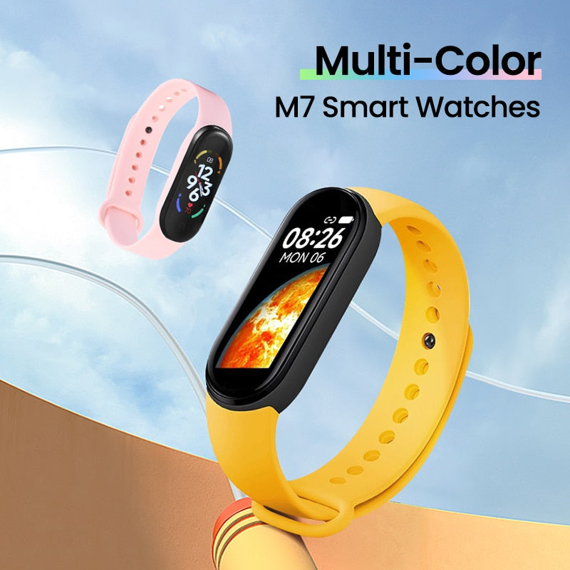 Olaf M7 Smart Watch Men Women Smartwatch Fitness Bracelet Heart Rate Fitness Tracking Miband Smart Band Watches Mi Band Watches