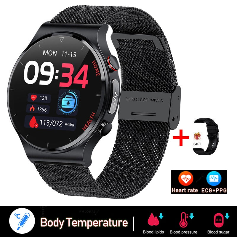 2022 New ECG+PPG Smart Watch Men Sangao Laser Health Heart Rate Blood Pressure Fitness Sports Watches IP68 Waterproof Smartwatch