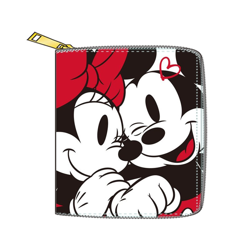 2022 New Mickey Mouse Wallet for Women Disney Cartoon Anime  Purses and Handbags Zipper Mini Coin Purse Girl&