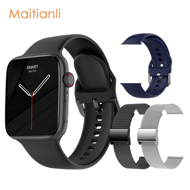 2022 Men Women Smart Watch NFC Door Access Unlock Smartwatch Bluetooth Call Fitness Bracelet Custom Watch Face Wireless Charging