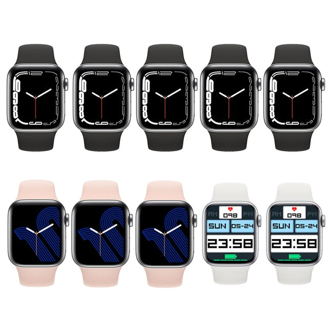 new i7 pro max samrt watch 2022 men women bluetooth call smart watch waterproof sport heart rate sleep smartwatch for all phone