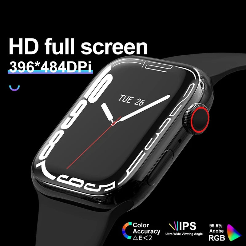 new i7 pro max samrt watch 2022 men women bluetooth call smart watch waterproof sport heart rate sleep smartwatch for all phone