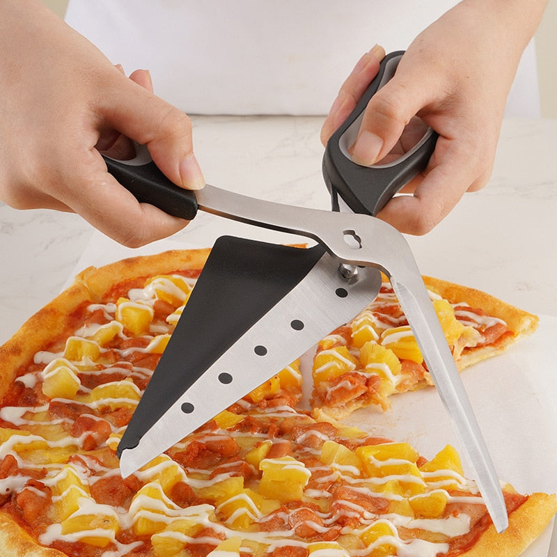 Pizza Scissors Ultra Sharp Detachable Pizza Cutter For Kitchen Pizza Tool 27cm Non Slip Handle Pizza Shovel
