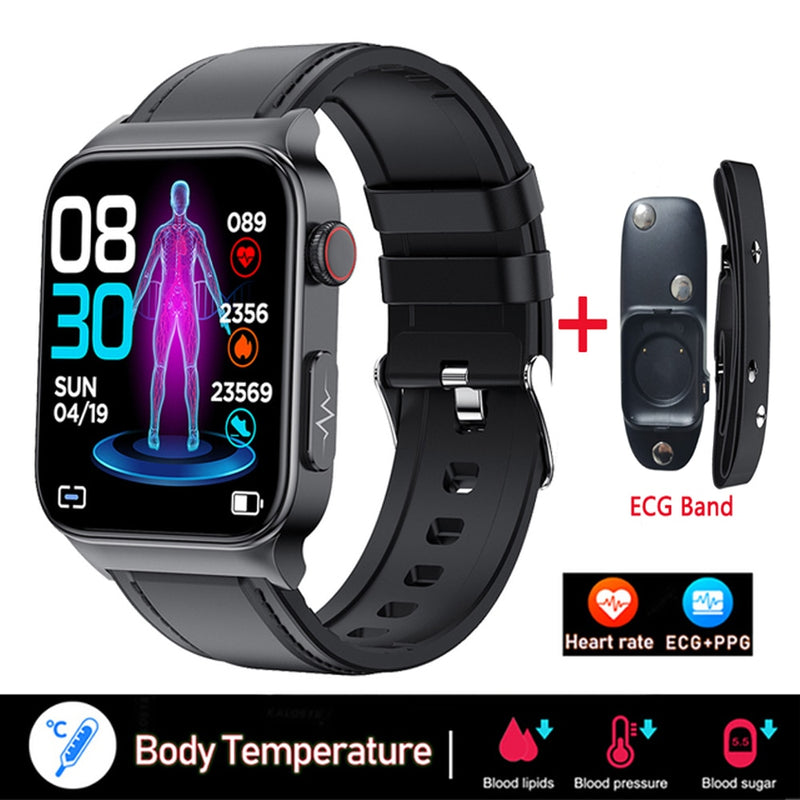 XIAOMI E500 ECG+PPG Smart Watch Blood Glucose Electrocardiogram Temperature Blood Oxygen Sleep Monitoring Sports Smart Watch