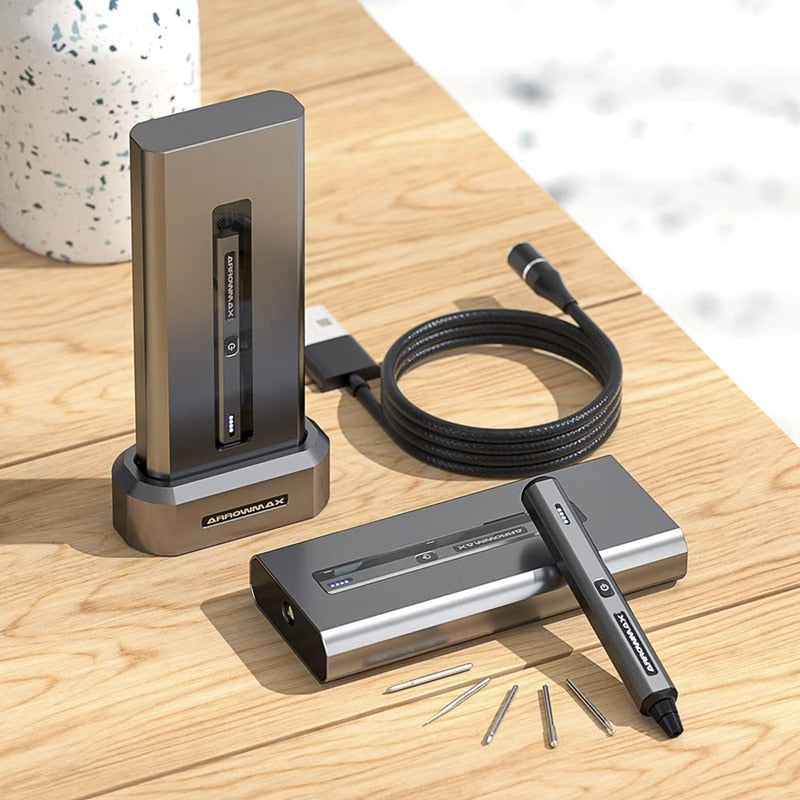 ARROWMAX Mini Electric Engraving Polishing Pen (SGS Mini Plus) Cordless Tools Set for Carve Engrave Grind Sand Polish Home DIY