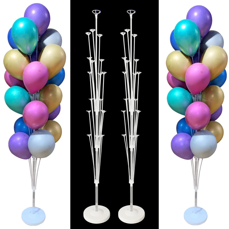 7/13/19 Tubes Balloon Column Stand Birthday Balloon Home Decor Birthday Party Decoration Kids Adult Wedding Event Party Balloon