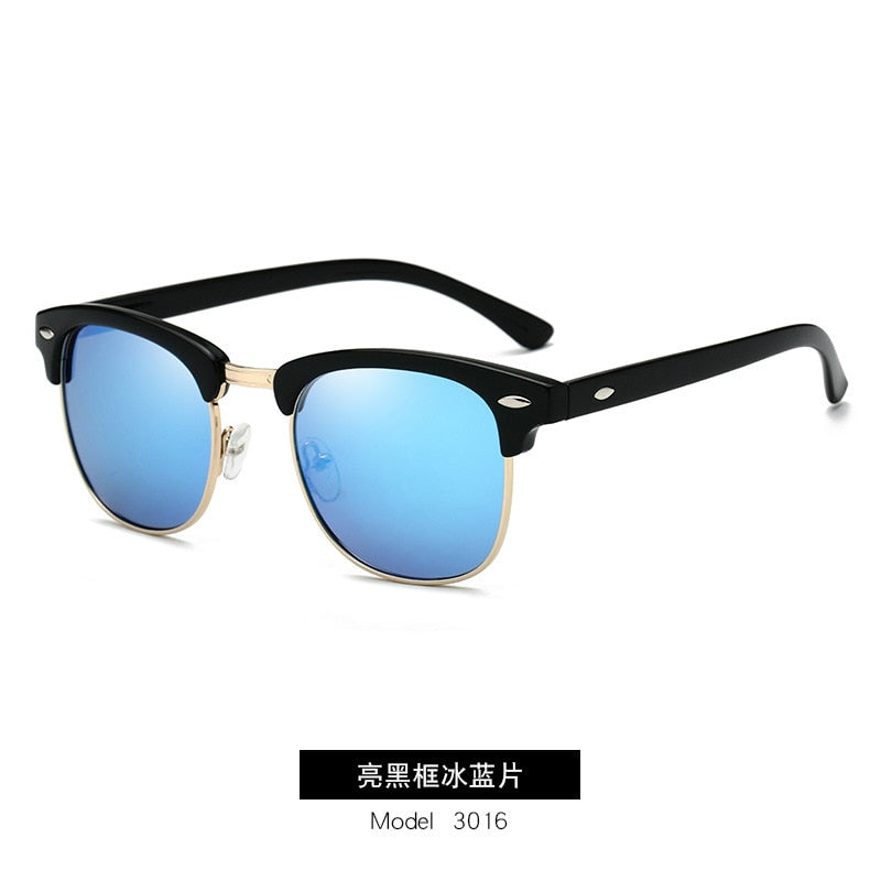 Polarized Sunglasses Men Women RB3016 Brand Design Eye Sun Glasses Women Semi Rimless Classic Men Sunglasses Oculos De Sol UV400