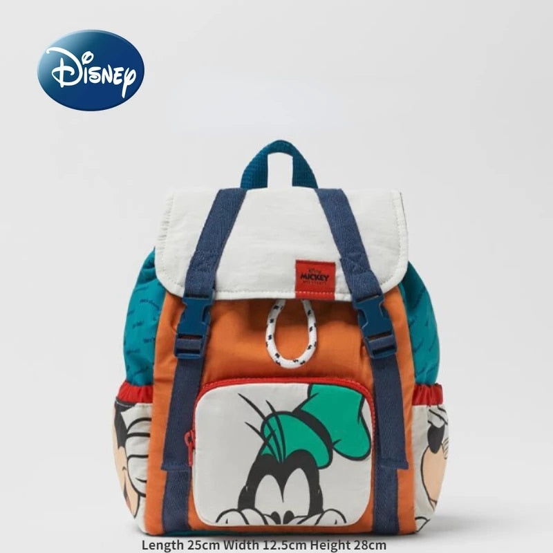 Disney Backpack Kids Cartoon Cute Children Schoolbag Fashion Designer Brand Boys Girls Two-shoudler Bag Popular Baby Packs