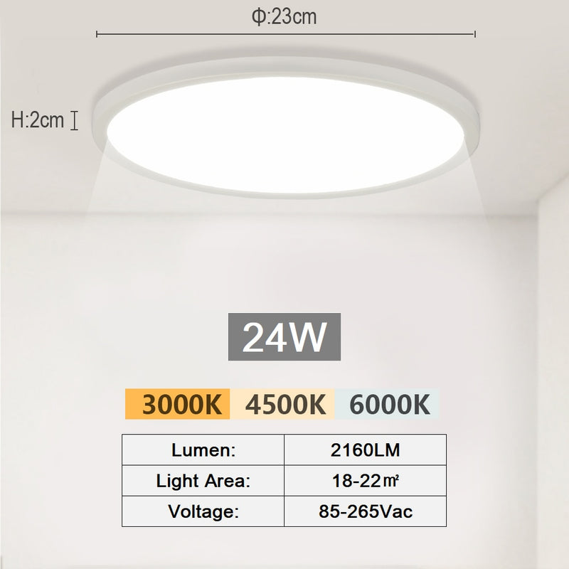 20Inch Ceiling Lamps LED Lights For Living Room Bedroom Kitchen Smart Indoor Light Fixture Ultrathin Brightness Dimmable Lustres