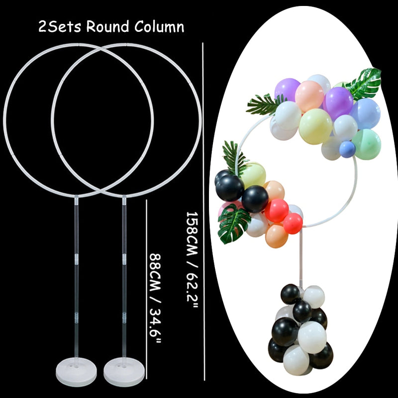 7/13/19 Tubes Balloon Column Stand Birthday Balloon Home Decor Birthday Party Decoration Kids Adult Wedding Event Party Balloon