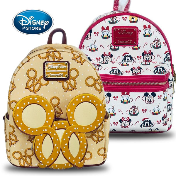 Disney PU Leather Stitch Women Backpack Loki Baby Yoda Lady Bags Toy Story 3 Alien Children Schoolbag Brand Handbag For Girls
