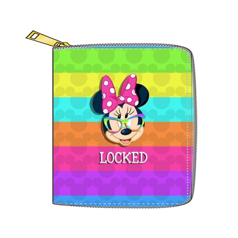 2022 New Mickey Mouse Wallet for Women Disney Cartoon Anime  Purses and Handbags Zipper Mini Coin Purse Girl&