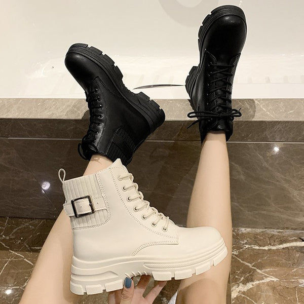 New Arrivals Soft Boots Women Shoes Woman Boots Fashion Round PU Ankle Boots 2022 Winter Elastic Black Boots Comfortable Boots