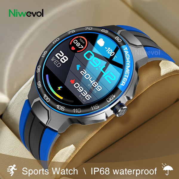 Niwevol Sports Smart Watch Men Multisport Mode IP68 Waterproof Custom Dial Smartwatch for Android IOS Heart Rate Fitness Watches