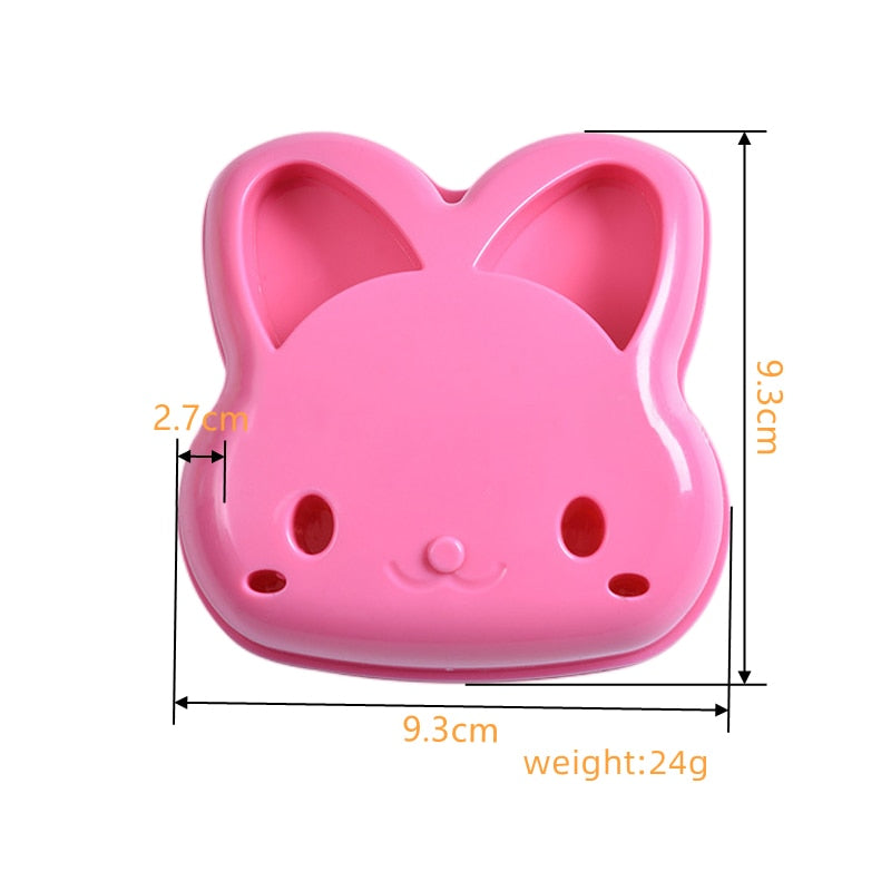 Plastic Animal Cat Kids Sandwiches Cutter And Sealer Sandwiches Mould/Maker Dough/Cookie Cutter Cookie Press Pastry Tools    745