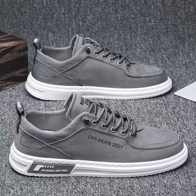 Canvas Shoes Men Sneakers Casual Breathable Walking Flats Lace-up Skateboard Trainers Fashion Lightweight Man Vulacnized Shoes