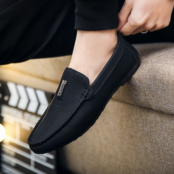 Men&#39;s Comfortable Slip-On Flat Casual Shoes Soft Low-heeled Shoe Male Breathable Driving Shoes Loafers for Men Zapatos De Hombre