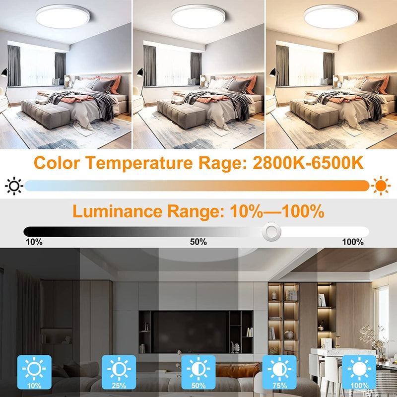 20Inch Ceiling Lamps LED Lights For Living Room Bedroom Kitchen Smart Indoor Light Fixture Ultrathin Brightness Dimmable Lustres