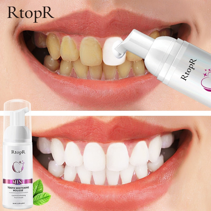 Teeth Cleansing Whitening Mousse Tooth Removes Stains Essence Oral Hygiene Dental Mousse Cleaning Tools Toothpaste For Adults