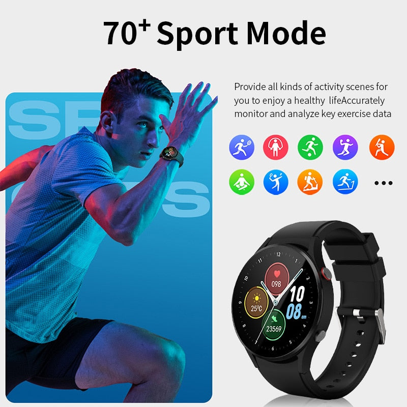 Smart Watch Men 1.32&#39;&#39; IPS Display Voice Calling 24H Health Monitor 240+ Watch Faces 70+ Sports Modes Watch For Galaxy Watch 4