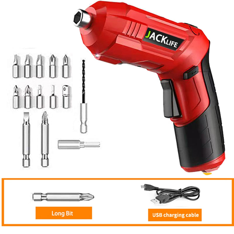 Electric Screwdriver Battery Rechargeable Cordless Screwdriver Powerful Impact Wireless Screwdriver Drill Electric Screw Driver