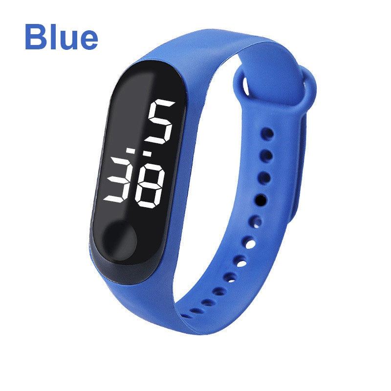 M3 Kids Digital Watches Adjustable Silicone Strap Waterproof Children's Watch Boys Sports Wrist Electronic Smart Watch For Kids