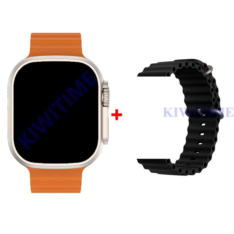 KIWITIME Ultra 3 Smartwatch IWO Series 8 49mm 2.2&quot; Infinity Screen Heart Rate Monitor Sport Smart Watch for Men Android