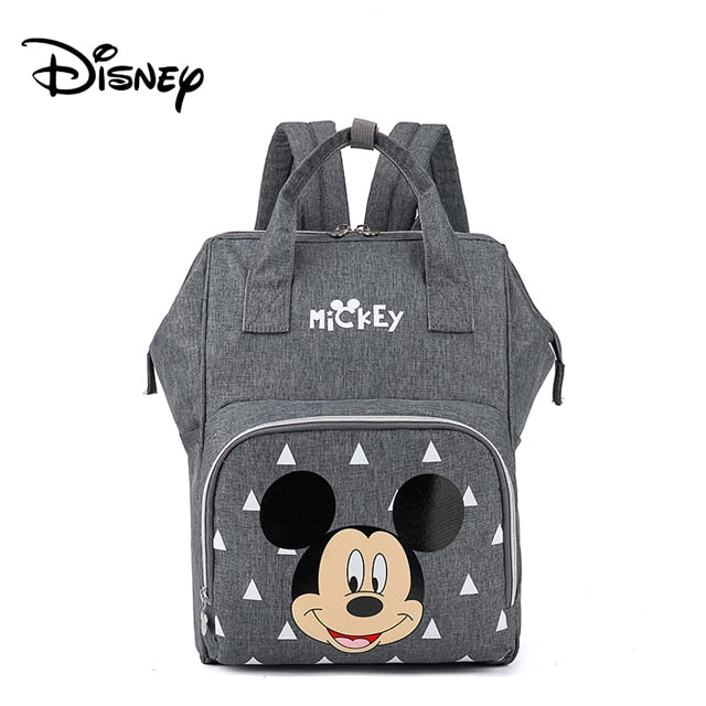 Disney 1Pair Free Hooks Mickey Baby Diaper Bags Bolso Maternal Stroller Bag Nappy Backpack Maternity Bag Maternal Backpack Mommy