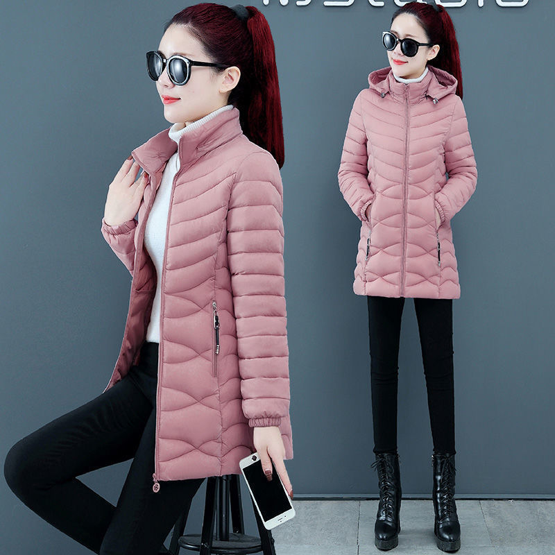 Women`s Jackets Coats Winter Solid Thick Parkas Woman Clothing Hot Sale Hooded Zipper Warm Fashion Long Overcoats Female Clothes