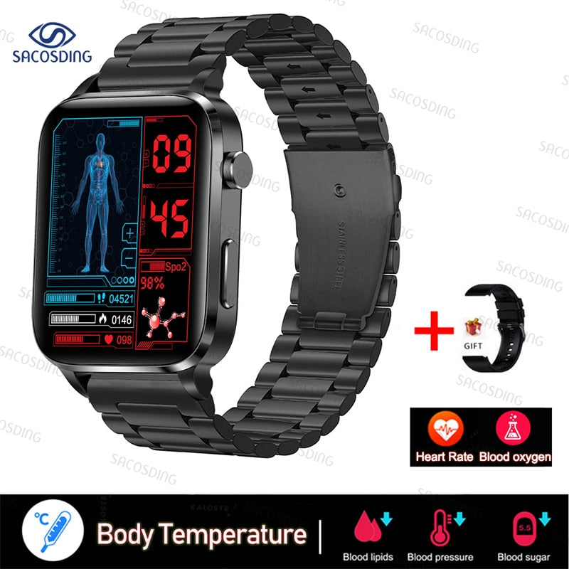 Smart Watch Men Laser Treatment Three High ECG PPG Heart Rate Blood Pressure Health Tracker Smart Watch For Huawei Xiaomi+Gift