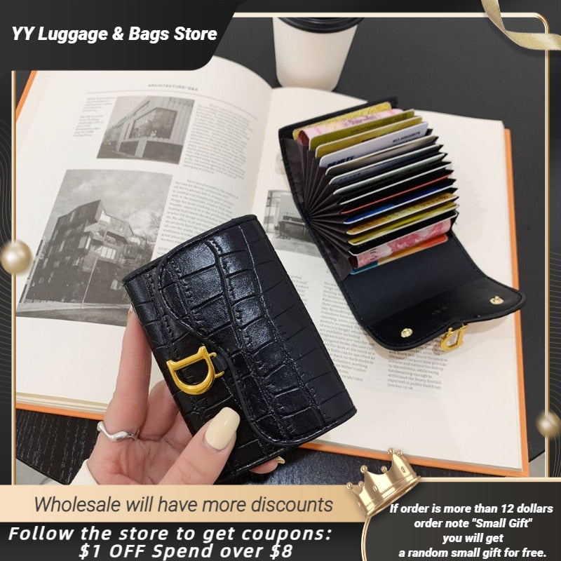 Luxury Women Card Holder Short Wallet Mini Women&