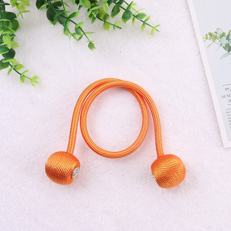 Magnetic Ball Curtain Tiebacks Tie Rope Accessory Rods Accessoires Backs Holdbacks Buckle Clips Hook Holder Home Decor