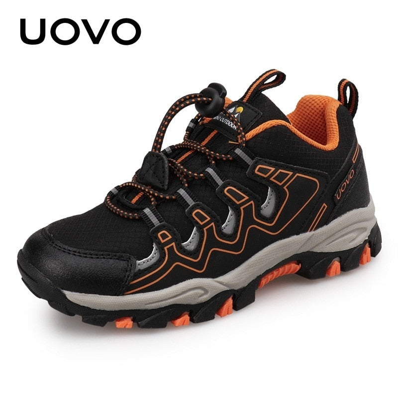 UOVO 2022 New Boys Girls Sports Children Footwear Outdoor Breathable Kids Hiking Shoes Spring And Autumn Sneakers Eur