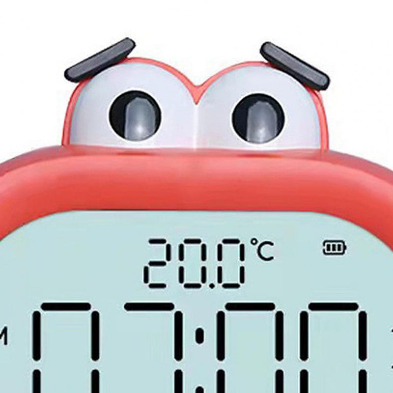 Mini LED Alarm Clock Countdown Table Clock Practical Cute Big Mouth Student Table LED Electronic Clock Night Light for Home