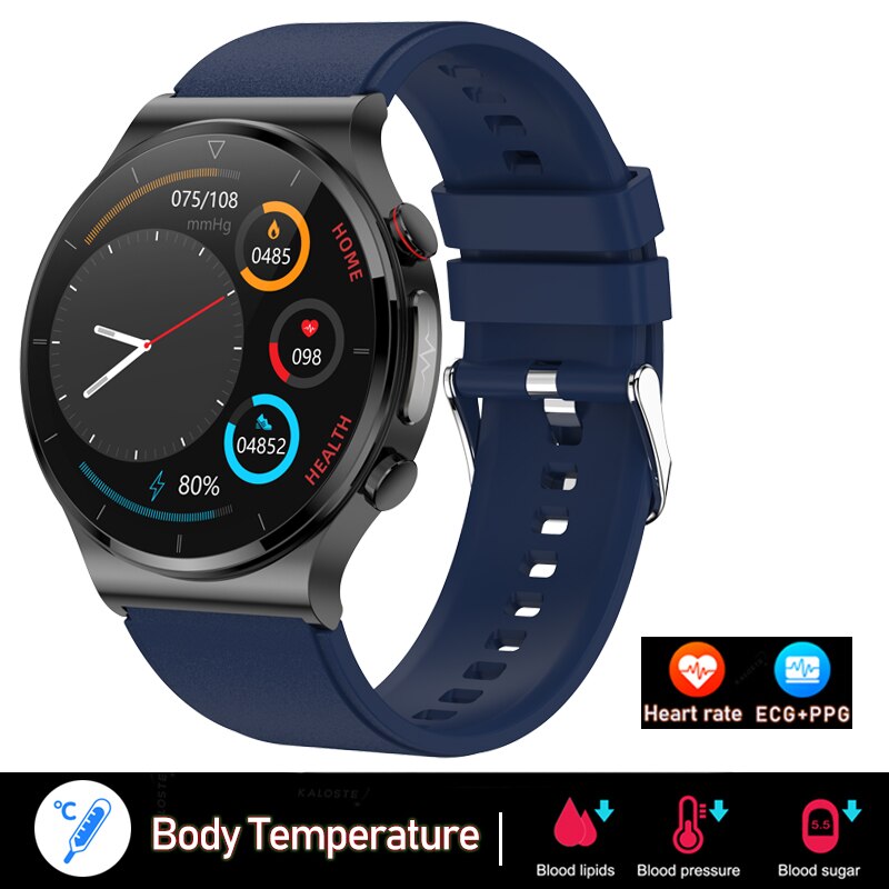 2022 New ECG+PPG Smart Watch Men Sangao Laser Health Heart Rate Blood Pressure Fitness Sports Watches IP68 Waterproof Smartwatch