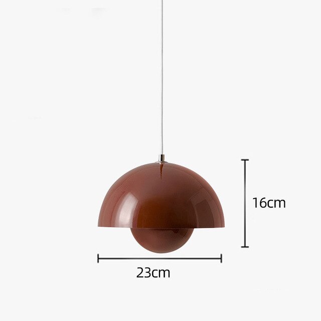 Led modern  pendent lamp semicircular flower bud color ceiling lamp northern European Danish Design Restaurant Chandelier