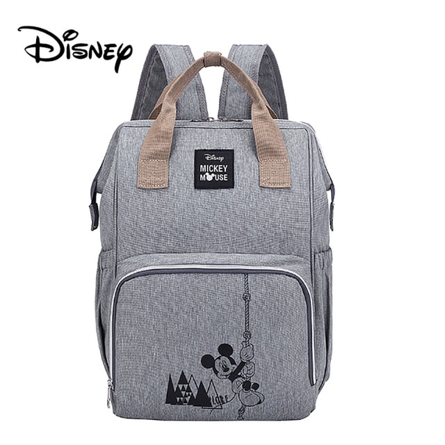 Disney 1Pair Free Hooks Mickey Baby Diaper Bags Bolso Maternal Stroller Bag Nappy Backpack Maternity Bag Maternal Backpack Mommy