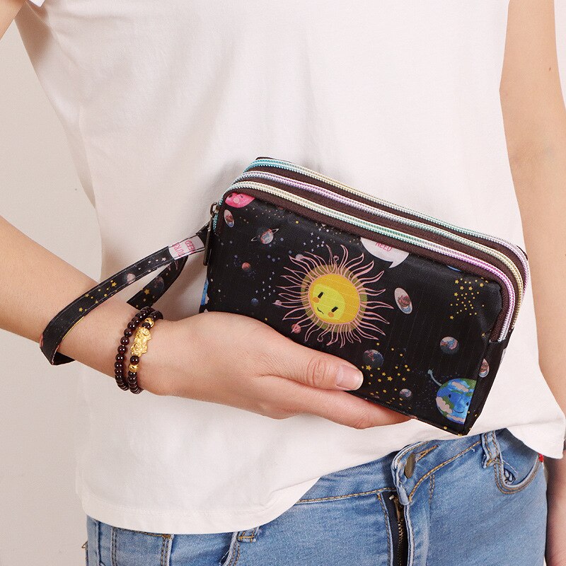 Disney 2022 New Cartoon Women's Wallet Luxury Brand Long Women's Coin Purse Large Capacity Fashion Trend Clutch Mobile Phone Bag