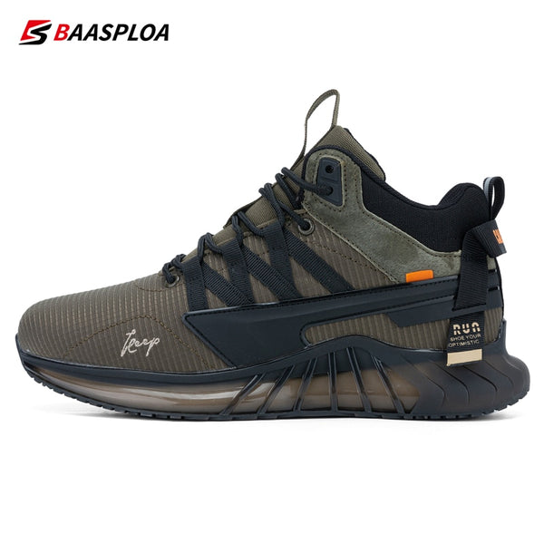 Baasploa Winter Shoe For Men Warm Walking Shoes Waterproof Fashion Plush Shoes Male Comfortable Casual Sneaker 2022 New