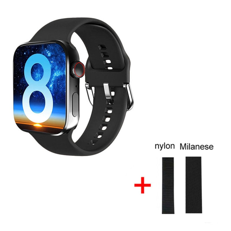 2022 NEW Smartwatch HW8 Max Men 1.99&quot; full screen NFC Right angle design bluetooth call Women Smart Watch PK DT7 W57 W27 HW22