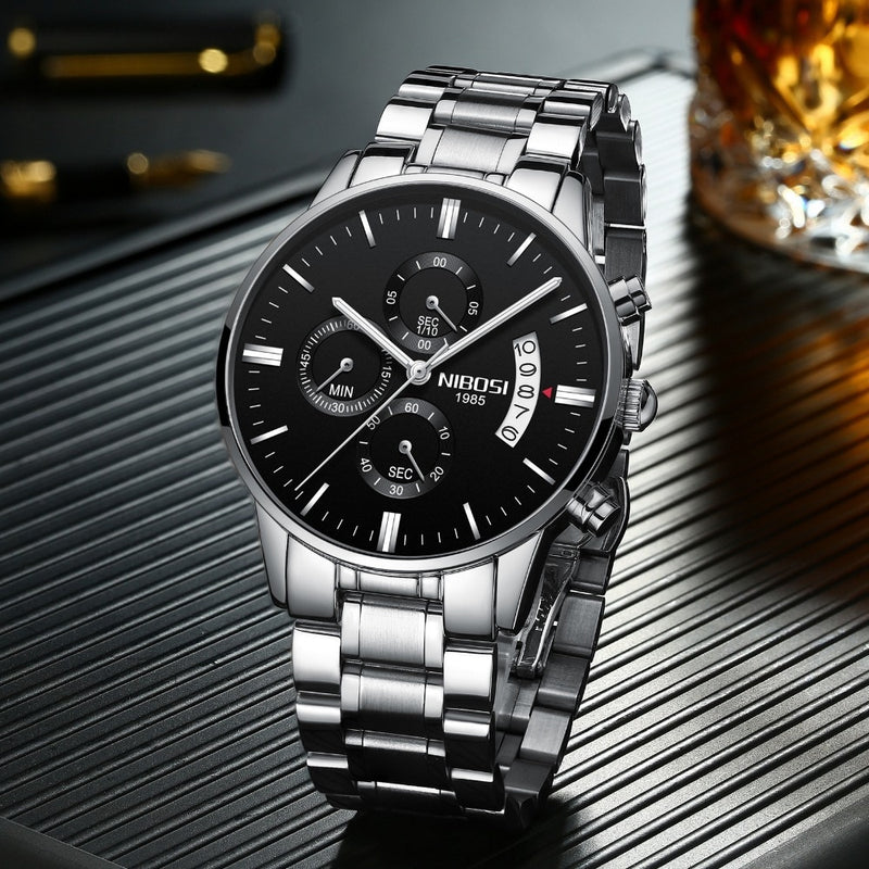 NIBOSI Relogio Masculino Men Watches Luxury Famous Top Brand Men&