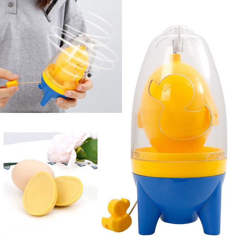 Egg Yolk Shaker Gadget Manual Mixing Golden Whisk Eggs Spin Mixer Stiring Maker Puller Cooking Baking Tools Kitchen Accessories