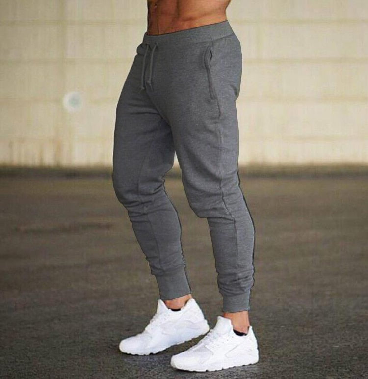2022 New Muscle Fitness Running Training Sports Cotton Trousers Men&