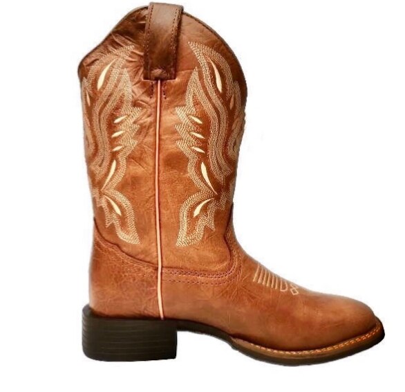 Cowgirls Cowboy  Embroidered Western Boots For Women Fashion Med Calf Brand New Shoes Med Heel 2022 Popular Comfy Slip On