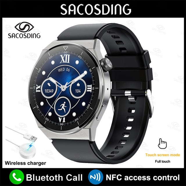 2022 NFC Smart Watch Men GT3 Pro AMOLED 390*390 HD Screen Heart Rate Bluetooth Call IP68 Waterproof SmartWatch For Huawei Xiaomi