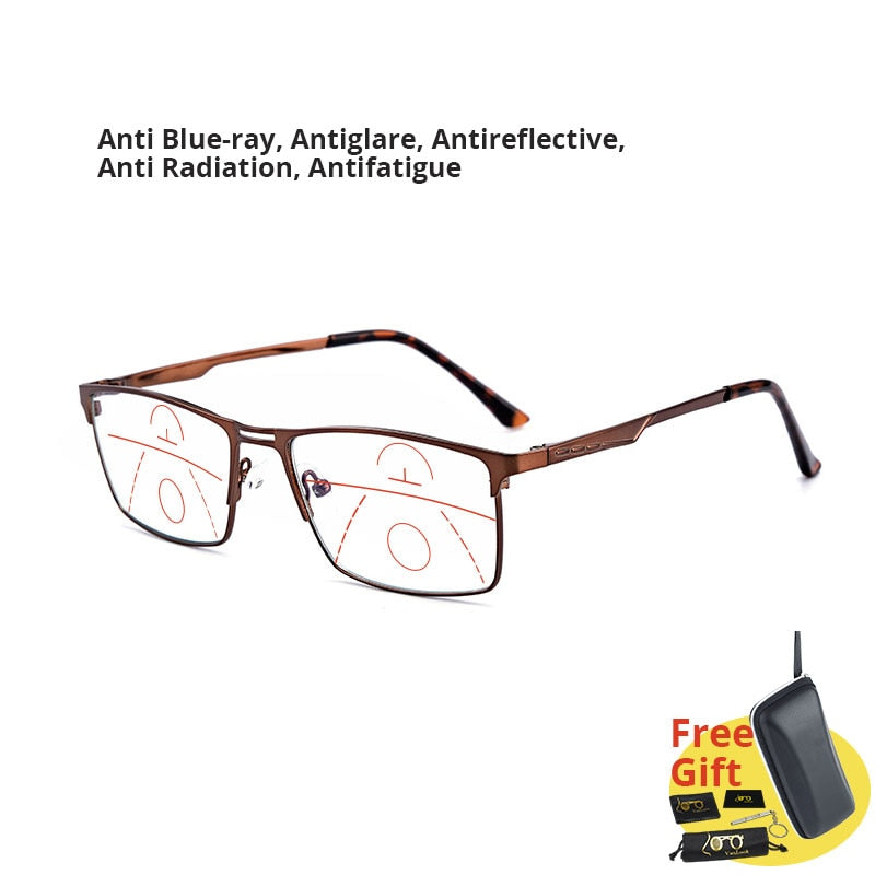 Men Progressive Reading Glasses Multifocal Women&