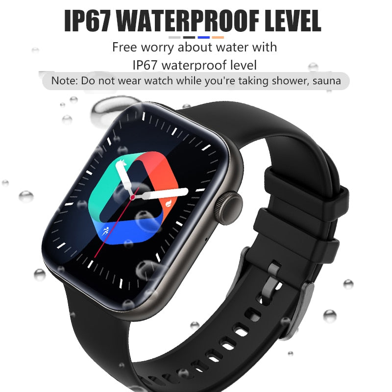 For Xiaomi Huawei Samsung 1.81 inch Bluetooth Call Smartwatch Men Support 120 Sport  2022 New Women Rotary keys Smart Watch +Box