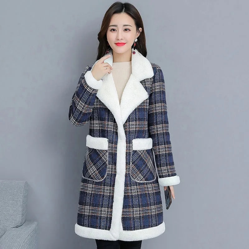 Winter Korean Plus velvet Thicken Women&